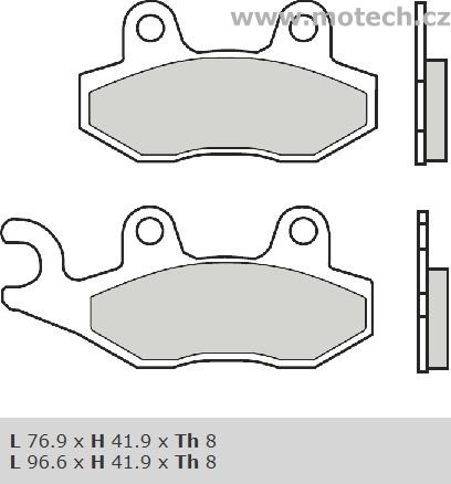 Brzdové desky Brembo - BRM 07076XS - Kliknutím na obrázek zavřete