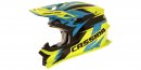 Přilba CASSIDA CROSS PRO - modrá-žlutá fluo-černá