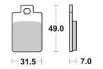 Brzdové destičky přední SBS - 130CT