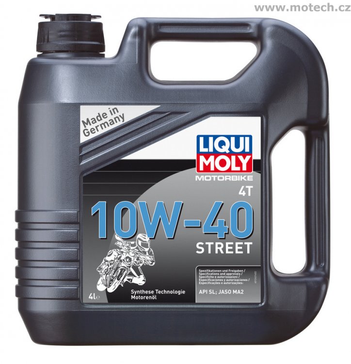 LIQUI MOLY Motorbike 4T 10 W-40 Street - polosyntetický motorový olej 4l - Kliknutím na obrázek zavřete