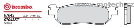 Brzdové desky Brembo - BRM 07043XS - Kliknutím na obrázek zavřete