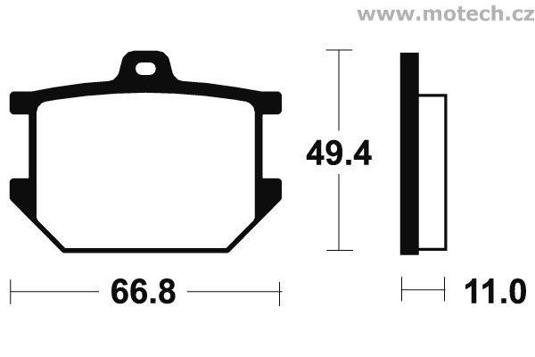 Brzdové destičky přední Bendix - MA 7 - Kliknutím na obrázek zavřete