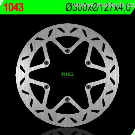 Brzdový kotouč NG 1043 - pevný - Kliknutím na obrázek zavřete