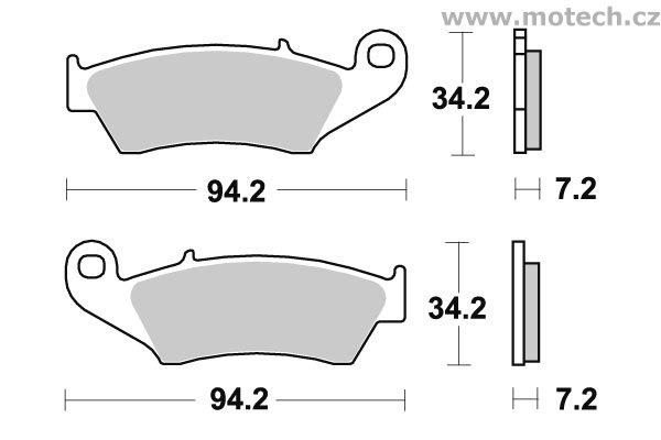 Brzdové destičky přední SBS - 694SI - Kliknutím na obrázek zavřete