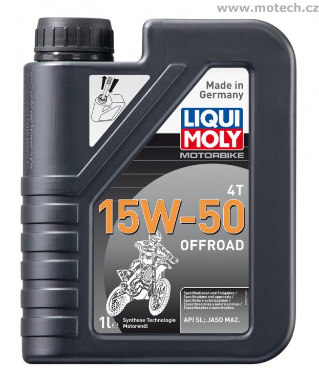 LIQUI MOLY Motorbike 4T 15W-50 Offroad - plně syntetický motorový olej 1l - Kliknutím na obrázek zavřete
