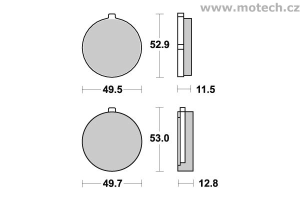 Brzdové destičky přední SBS - 515HF - Kliknutím na obrázek zavřete