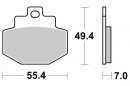 Brzdové destičky zadní SBS - 166CT