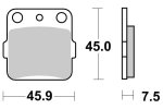 Brzdové destičky přední SBS - 592SI