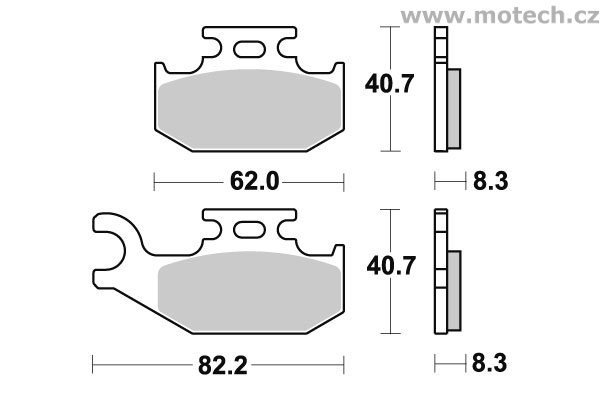 Brzdové destičky přední SBS - 836SI - Kliknutím na obrázek zavřete