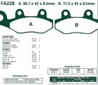 Brzdové destičky EBC - FA228