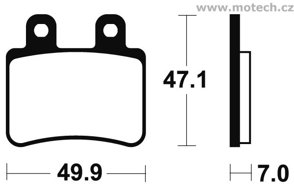 Brzdové destičky zadní Bendix - MA 273 - Kliknutím na obrázek zavřete
