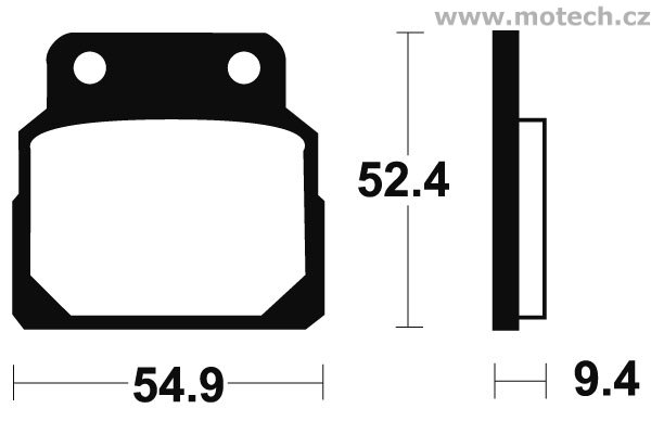 Brzdové destičky zadní Bendix - MA 98 - Kliknutím na obrázek zavřete