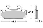 Brzdové destičky přední SBS - 600HF