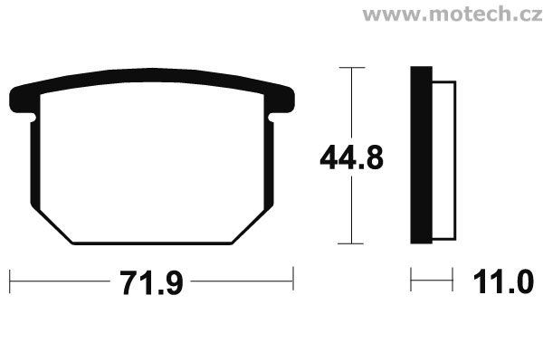Brzdové destičky přední Bendix - MA 34 - Kliknutím na obrázek zavřete
