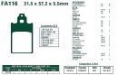 Brzdové destičky EBC - FA116