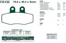Brzdové destičky EBC - FA132
