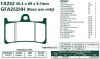 Brzdové destičky EBC - FA252