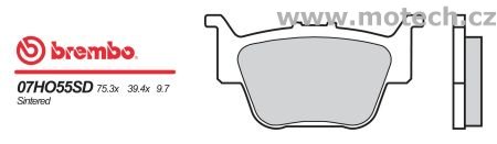 Brzdové destičky Brembo - BRM 07HO55SD - Kliknutím na obrázek zavřete