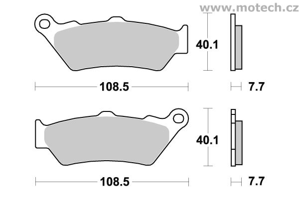Brzdové destičky přední SBS - 674HF - Kliknutím na obrázek zavřete