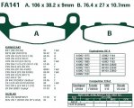 Brzdové destičky EBC - FA141