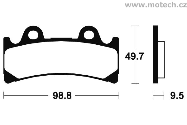 Brzdové destičky Bendix sinter metalic racing - MRR 183 - Kliknutím na obrázek zavřete
