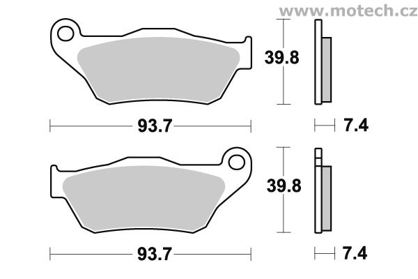 Brzdové destičky přední SBS - 194MS - Kliknutím na obrázek zavřete