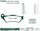 Brzdové destičky EBC - FA363