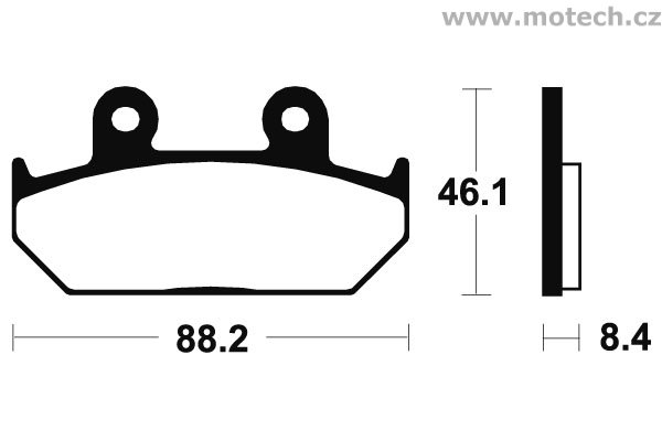 Brzdové destičky přední Bendix - MA 100 - Kliknutím na obrázek zavřete