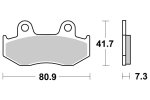 Brzdové destičky přední SBS - 104MS