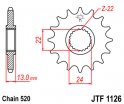 Kolečko JTF1126-16 pro: APRILIA Pegaso 650