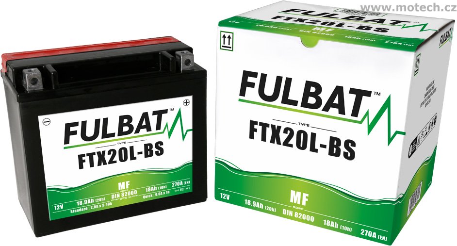 Bezúdržbová baterie FULBAT FTX20L-BS (YTX20L-BS) - Kliknutím na obrázek zavřete