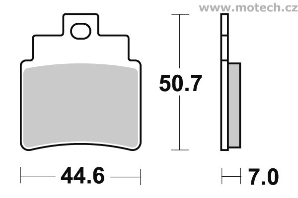 Brzdové destičky zadní SBS - 775SI - Kliknutím na obrázek zavřete