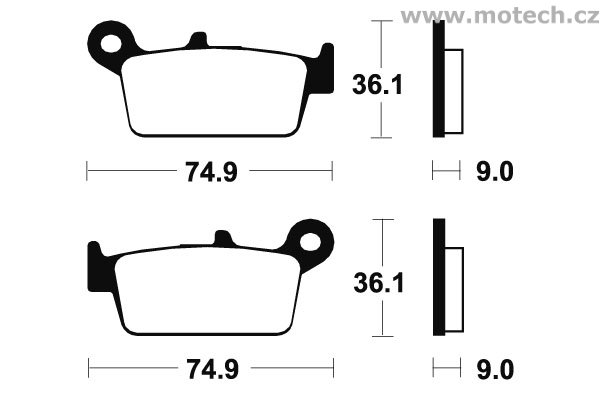 Brzdové destičky přední Bendix - MA 190 - Kliknutím na obrázek zavřete