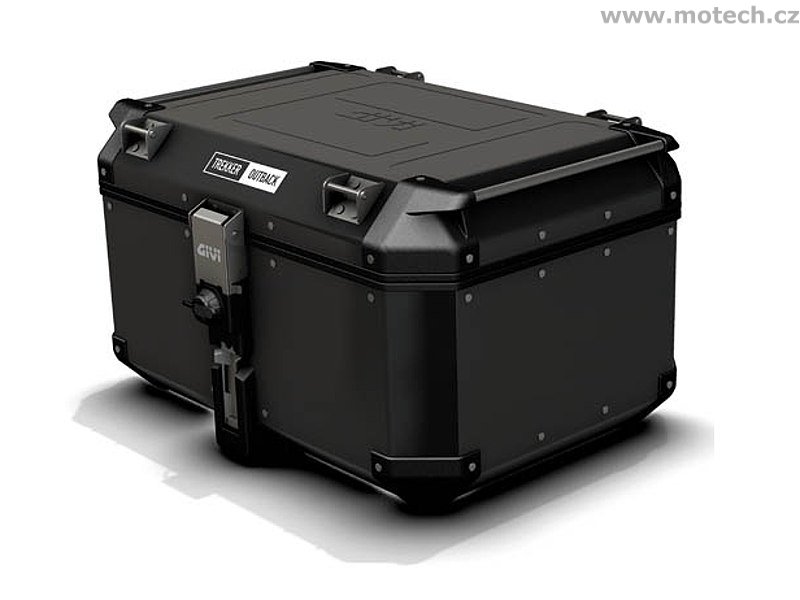 OBK 58B černý horní kufr GIVI Trekker Outback hliníkový, 58 litrů (Monokey topcase) - Kliknutím na obrázek zavřete