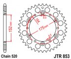 Rozeta JTR853-47 pro: YAMAHA TT 600