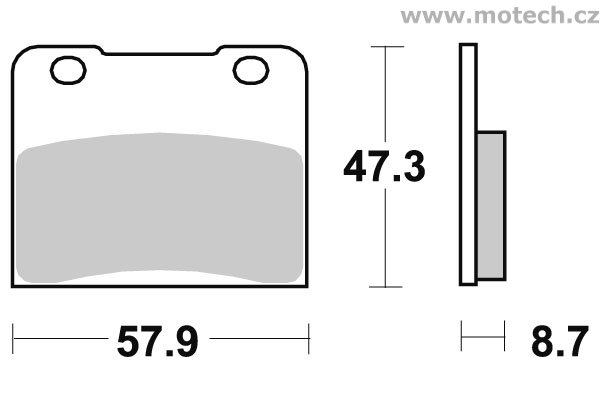 Brzdové destičky přední SBS - 578HF - Kliknutím na obrázek zavřete