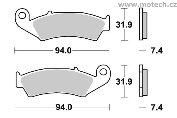 Brzdové destičky přední SBS - 139HF - Kliknutím na obrázek zavřete