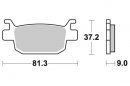 Brzdové destičky zadní SBS - 193MS