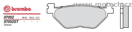 Brzdové desky Brembo - BRM 07052 - Kliknutím na obrázek zavřete