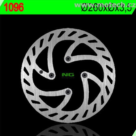 Brzdový kotouč NG 1096 - pevný - Kliknutím na obrázek zavřete