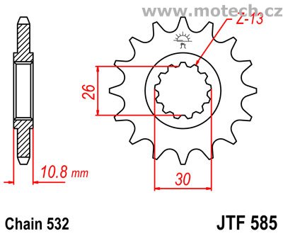 Kolečko JTF585-17 pro: YAMAHA XJR 1200 - Kliknutím na obrázek zavřete