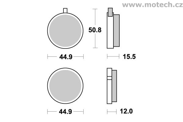 Brzdové destičky přední SBS - 500HF - Kliknutím na obrázek zavřete