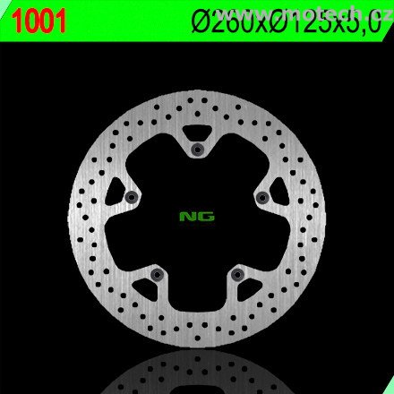 Brzdový kotouč NG 1001 - pevný - Kliknutím na obrázek zavřete