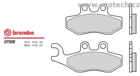 Brzdové desky Brembo - BRM 07056 - Kliknutím na obrázek zavřete