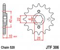 Kolečko JTF306-15 pro: HONDA NX 650/500 Dominator