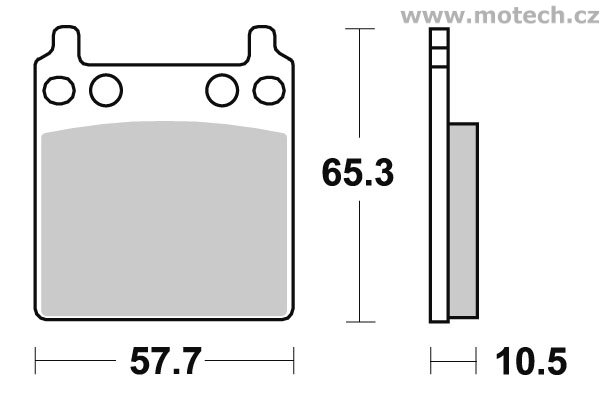Brzdové destičky zadní SBS - 509HF - Kliknutím na obrázek zavřete