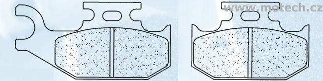 Brzdové destičky CL BRAKES 1102 ATV1 - Kliknutím na obrázek zavřete