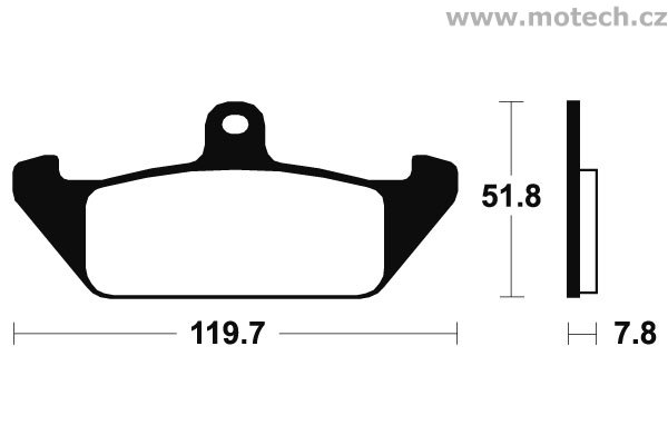 Brzdové destičky přední Bendix - MA 94 - Kliknutím na obrázek zavřete
