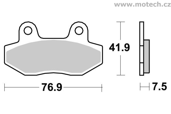 Brzdové destičky zadní SBS - 200HF - Kliknutím na obrázek zavřete