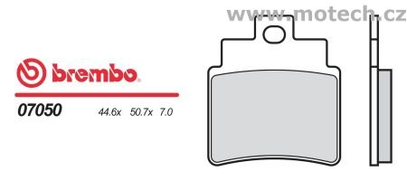 Brzdové desky Brembo - BRM 07050XS - Kliknutím na obrázek zavřete